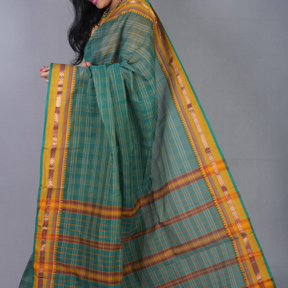 Vana Jyoti -Forest Green and Mustard